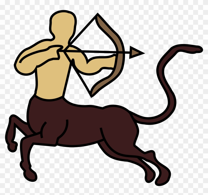 Centaur Sagittarius Zodiac Clipart - Mythology Clipart #805671