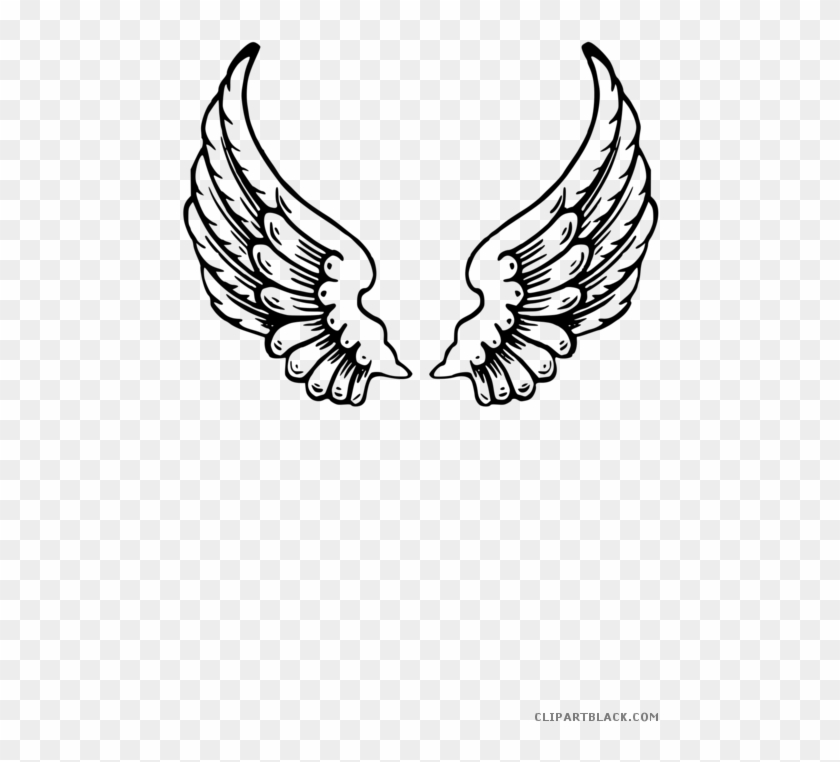 Bird Wings Animal Free Black White Clipart Images Clipartblack - Angel Wings #805682