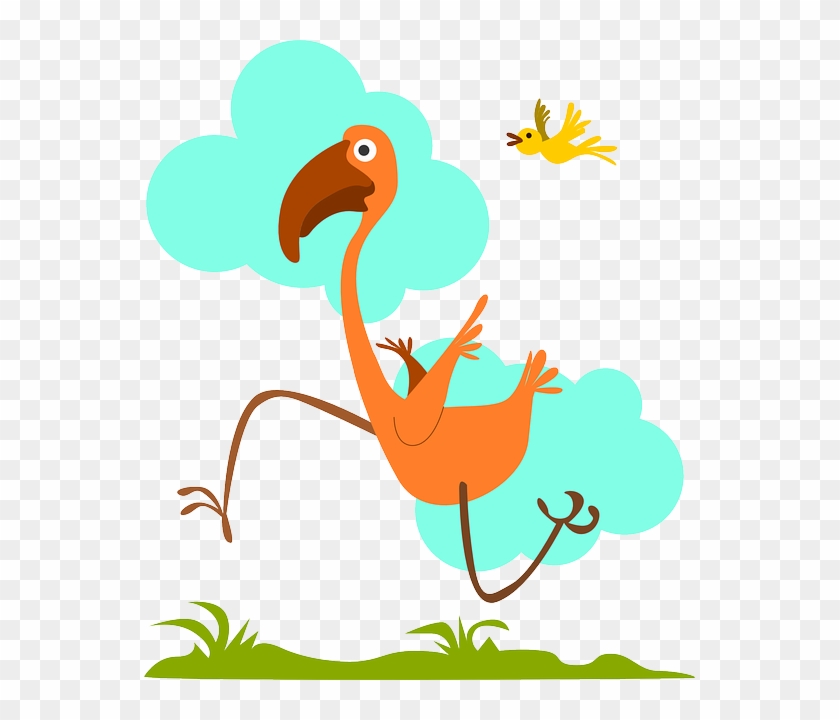 Birdie Green, Blue, Yellow, Orange, Birds, Run, Beak, - Run Clipart #805730