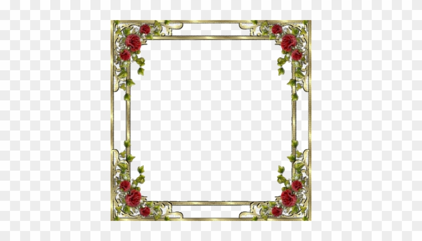 Frames Gold Roses Flower - Picture Frame #805743
