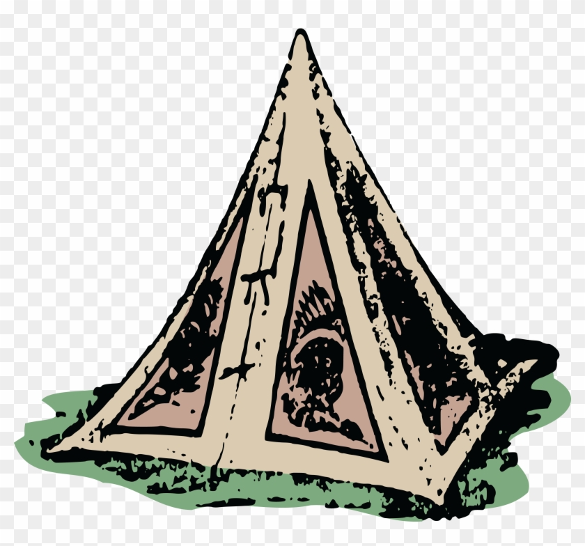 Free Clipart Of A Tipi - Pyramid Tipi Clipart #805789