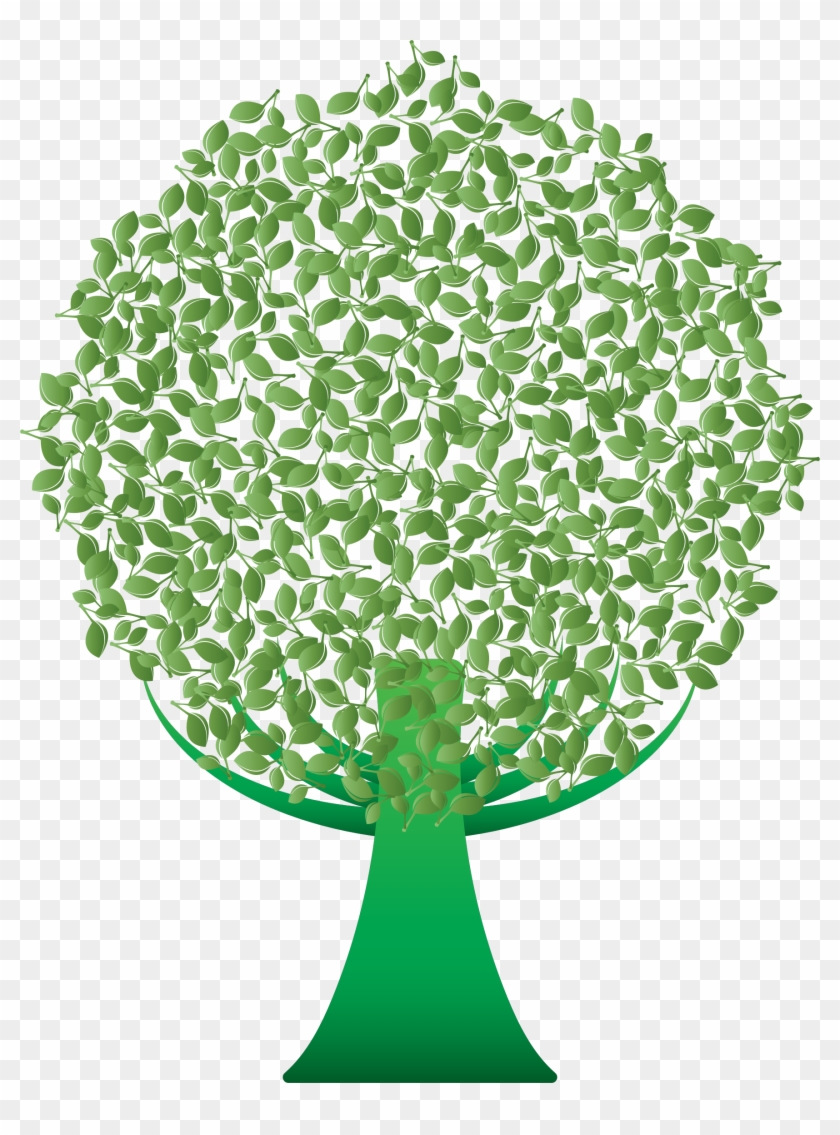 Clipart Green Abstract Tree - Abstract Tree Art .png #805808