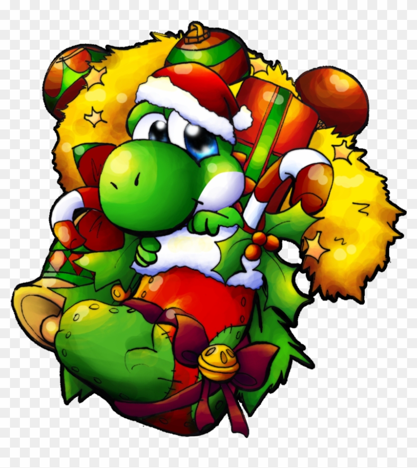 A Yoshi Christmas Stocking By Foxeaf A Yoshi Christmas - Yoshi Christmas #805856