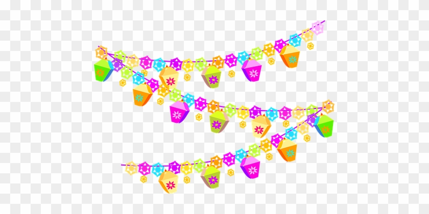 Decorations Birthday Colorful Festival Dec - Decorations Clipart #805970