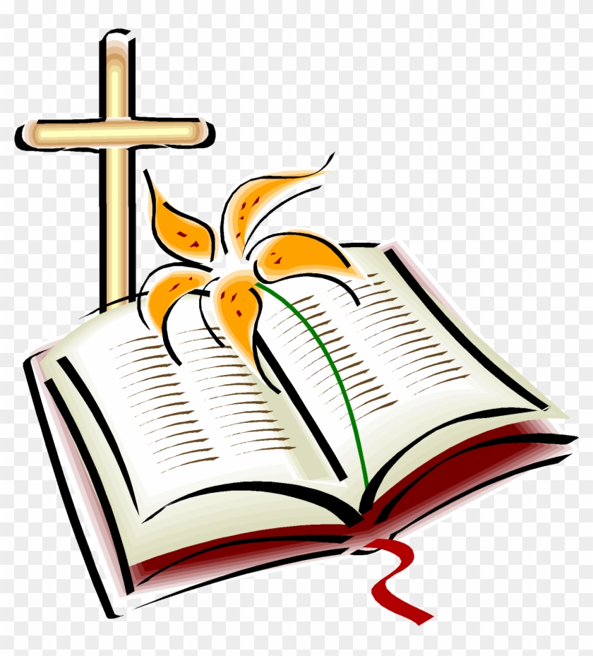 The First Book Published Was The Bible - Christian Cross And Bible #806194