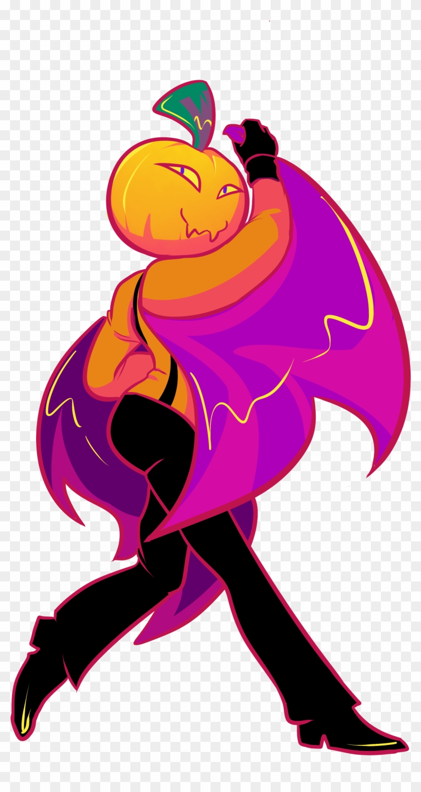 Pumpkin Head Sticker - Cartoon #806227