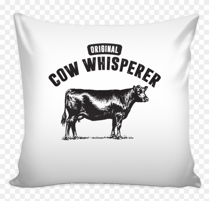 Cow Whisperer Pillow Case - Angus Cow And Calf #806285