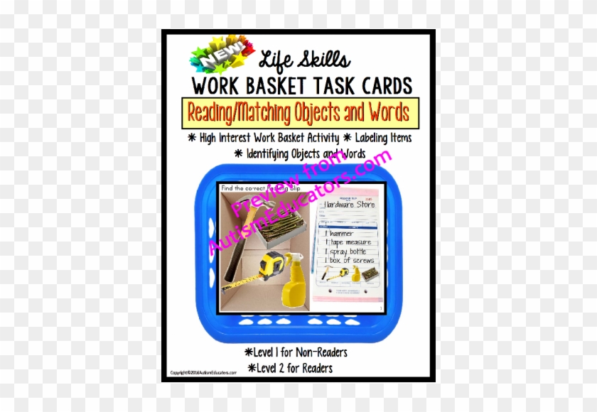 Life Skills Work Task Basket Packing Slip Functional - Screenshot #806329