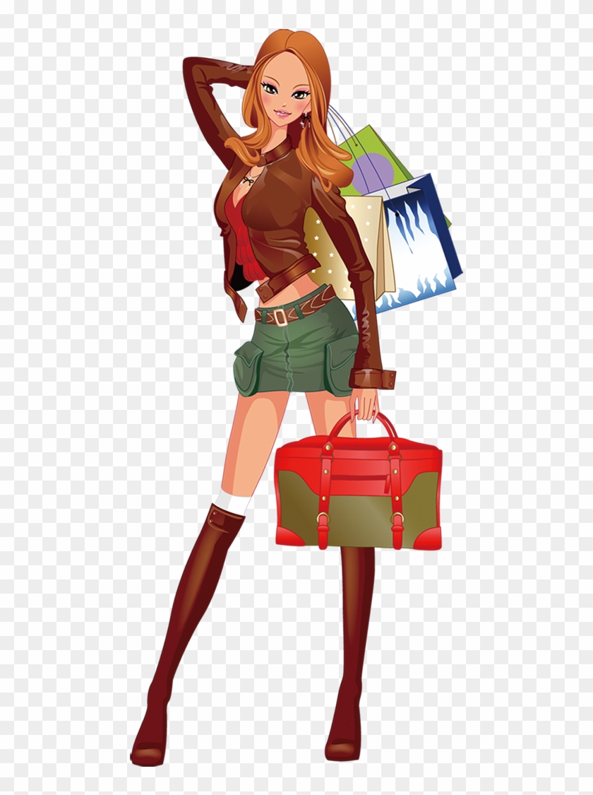 Shopping Download Fashion - Mulher Segurando Bolsa Png #806344