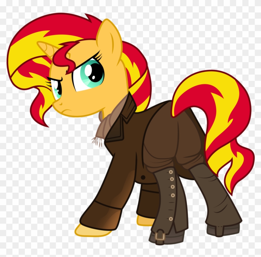 Cloudyglow, Crossover, Doctor Who, Equestria Girls, - Doctor Whooves Sunset Shimmer #806459