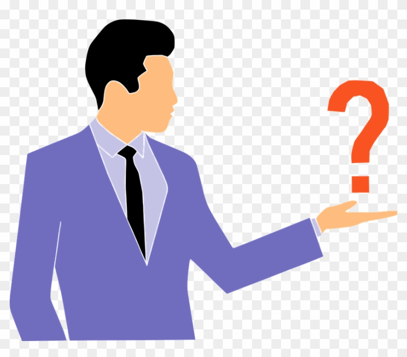 Questions, Quiz, Man, Business, Answer, Thinking, Suits - Homme Qui Se Pose Une Question Png #806627