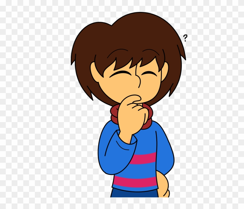 A Thinking Frisk I Guess By Gamingingreen13 - Cartoon #806629