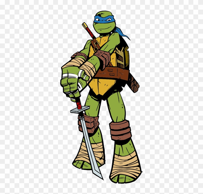 Ninja Turtles Clipart Leonardo - Teenage Mutant Ninja Turtles Leo Cartoon #806647