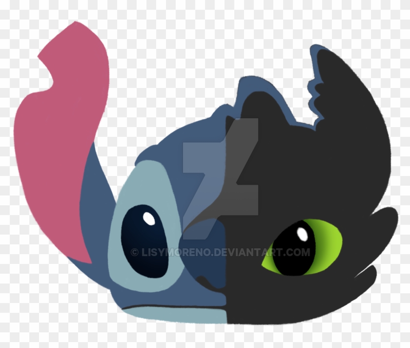 Stitch And Toothless By Lisymoreno - Baymax Toothless And Stitch #806672