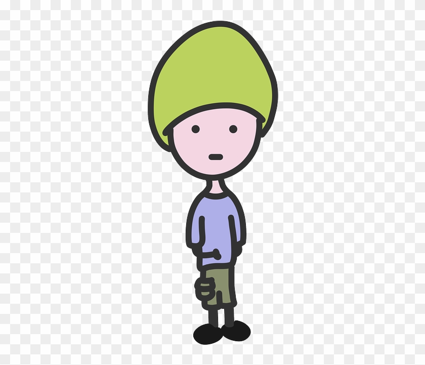 Pastel Youngster, Boy, Teen, Pastel - Cartoon Quiet Boy #806717