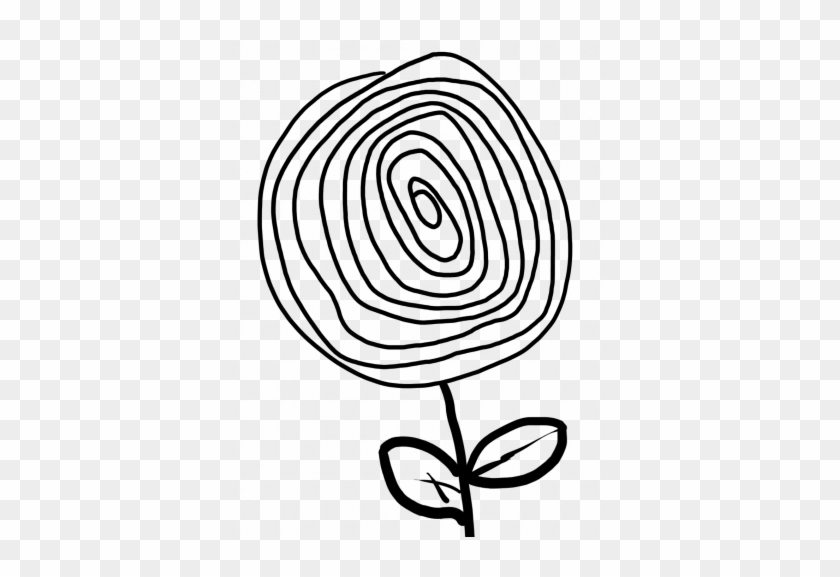 Spiral Flowers Drawing Png #806758