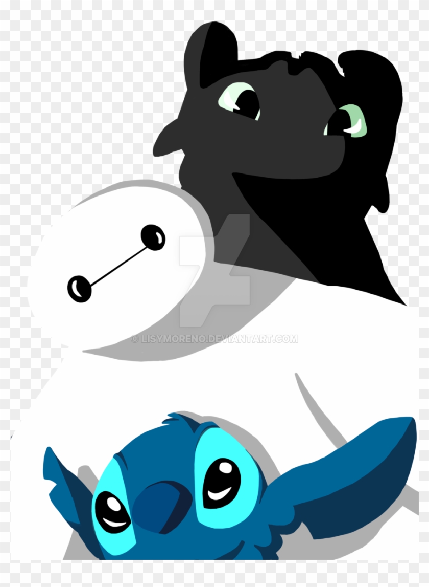 Stitch And Baymax And Toothless #806818