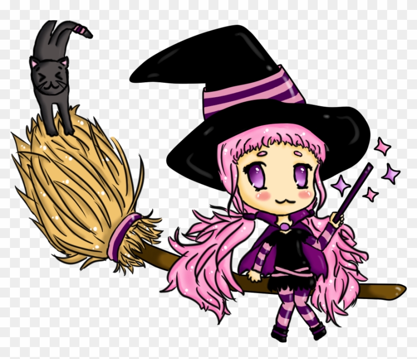 Cute Witch Girl Cartoon Hot Girls Wallpaper - Illustration #806944