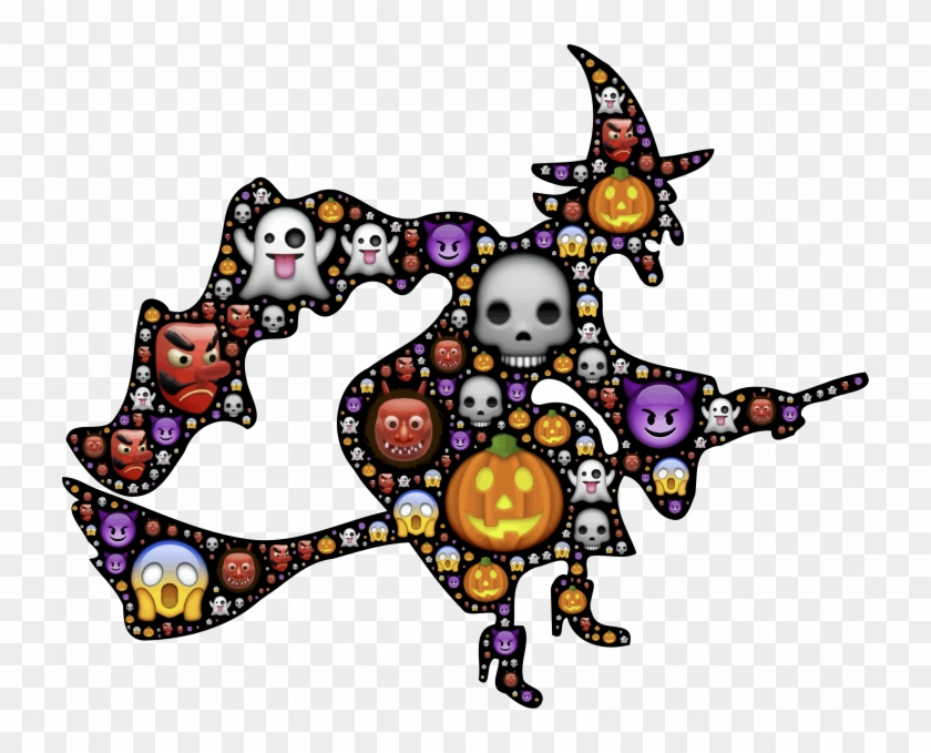 Halloween Creepy Witch Clipart Clipartix Picture Of - Witch On A Broom #806948