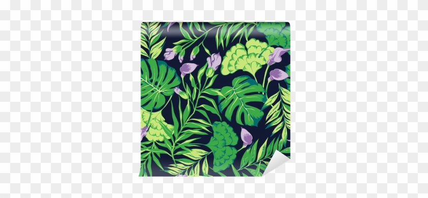 Vector Seamless Bright Colorful Tropical Pattern With - Tropics #807034