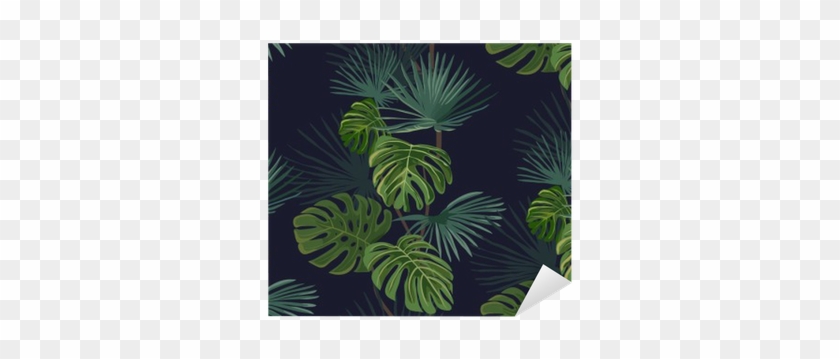 Seamless Pattern With Tropical Leaves - Tropical Climate #807038
