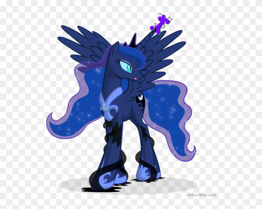 Princess Luna Dark Magic By Artist Glaive Silver - Mlp Nightmare Moon Good #807111