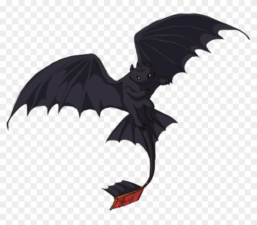 Toothless By White - Toothless Flying Transparent #807144