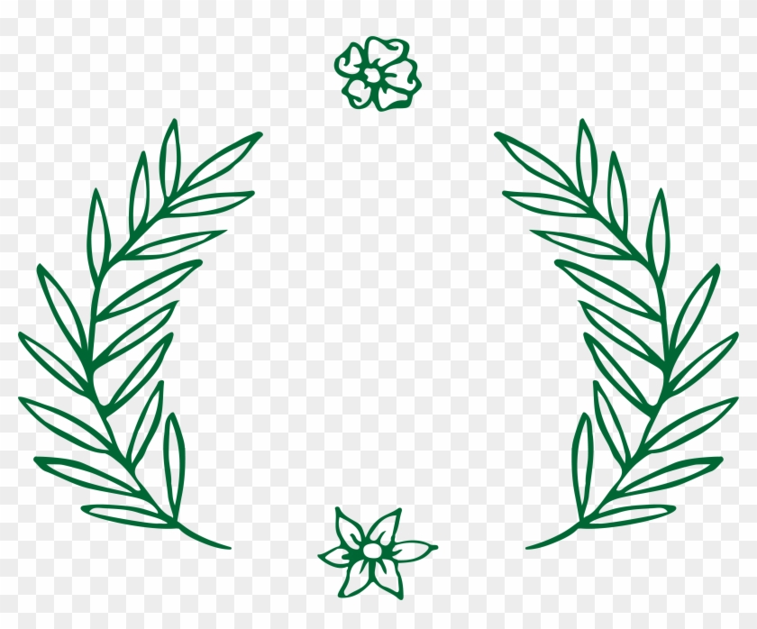 Dark Green Leaves Border - Leaf Border Vector Png #807189