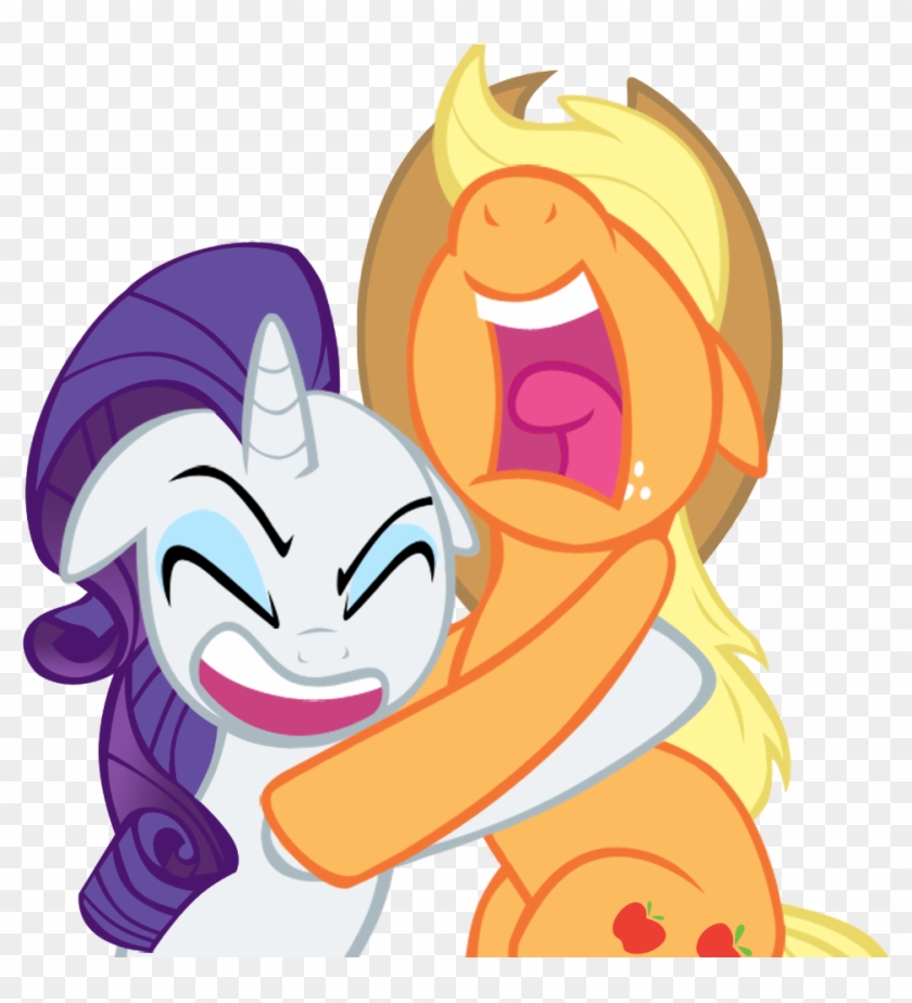 1c0 - Mlp Rarity And Applejack Vector #807185