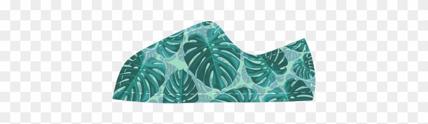Tropical Leaf Monstera Plant Pattern Canvas Kid's Shoes - Skirt #807251