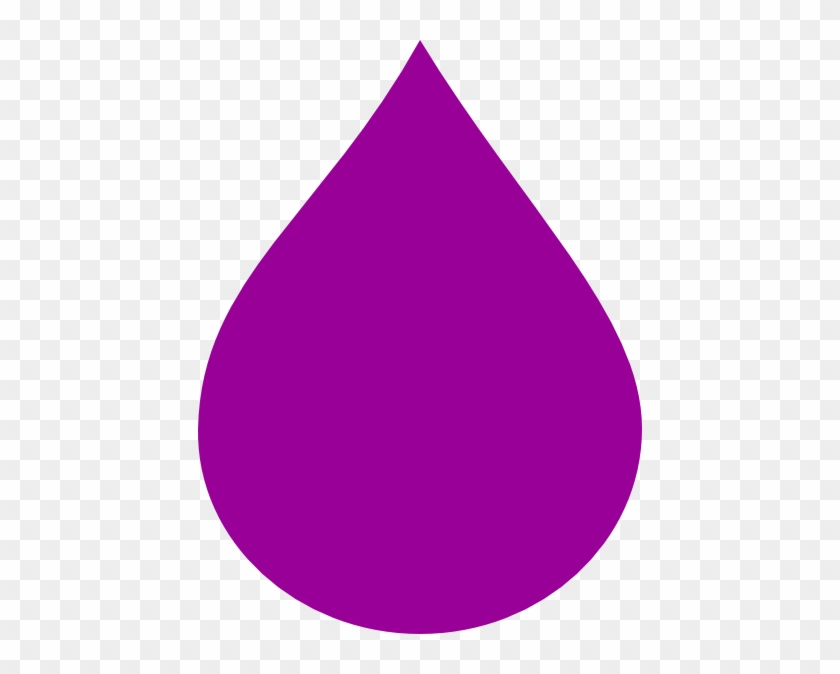 Teardrop Dark Purple Clip Art - Purple Raindrop Clipart #807343