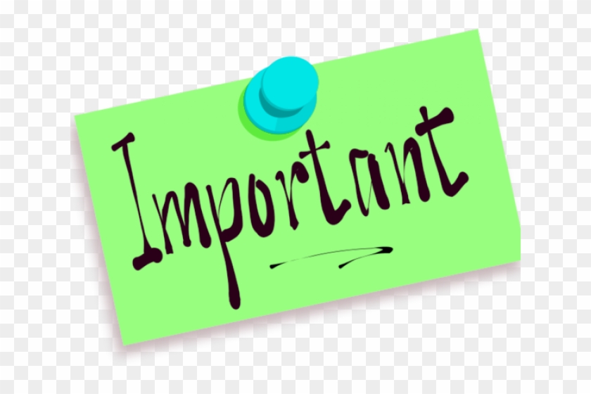 Post It Clipart Important - Important Clipart #807351