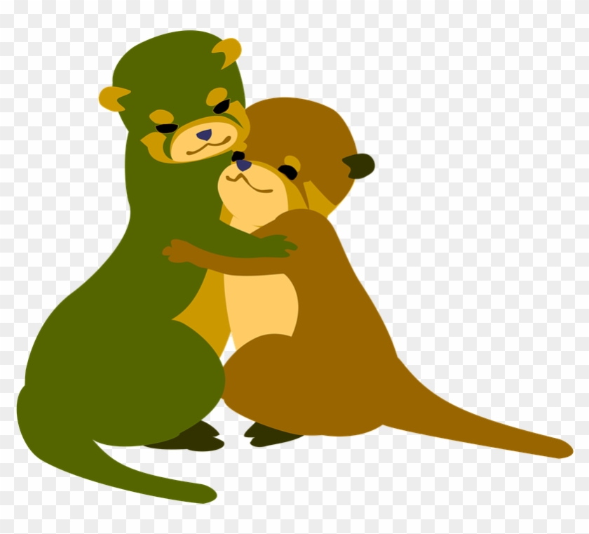 Otter, Hugs, Love, Friendship, Good Friends - Otter #807350