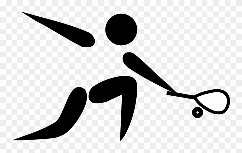 File - Squash Pictogram - Svg - Squash Player #807479