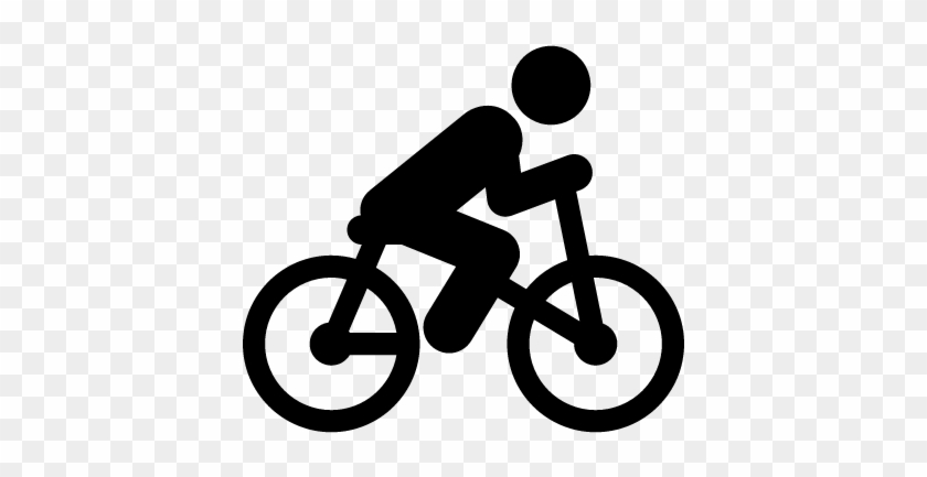 Bicycle Rider Vector - Bike Riding Icon - Full Size PNG Clipart Images ...
