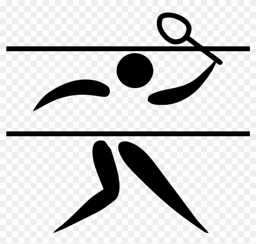 File - Badminton Pictogram - Svg - Portadas De Badminton #807576