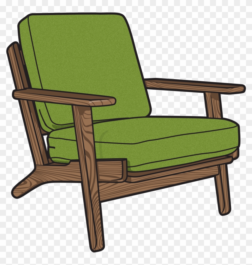 Plank Chair Hans Wegner For Getama - Furniture Illustrations #807597