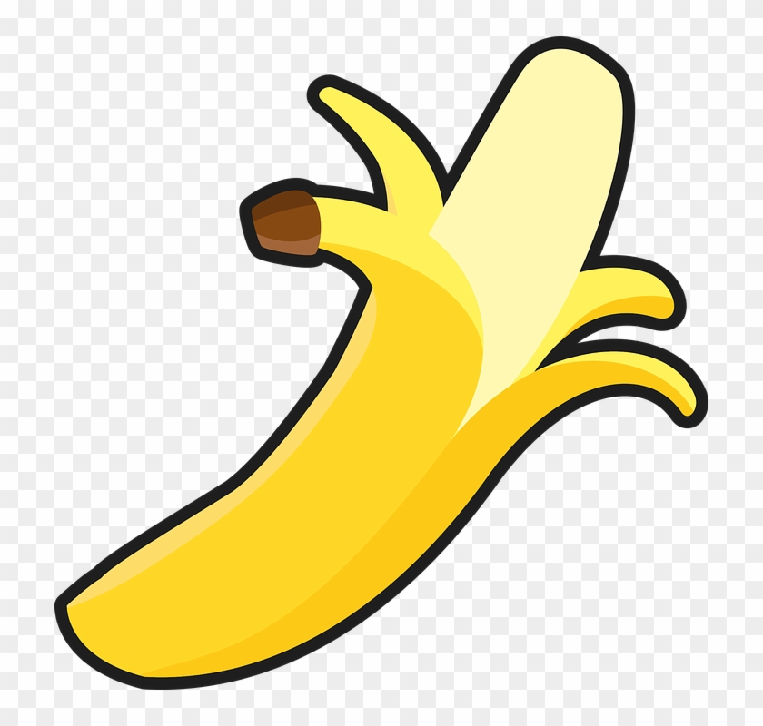 Free Vector Graphic - Peeled Banana Clipart #807847