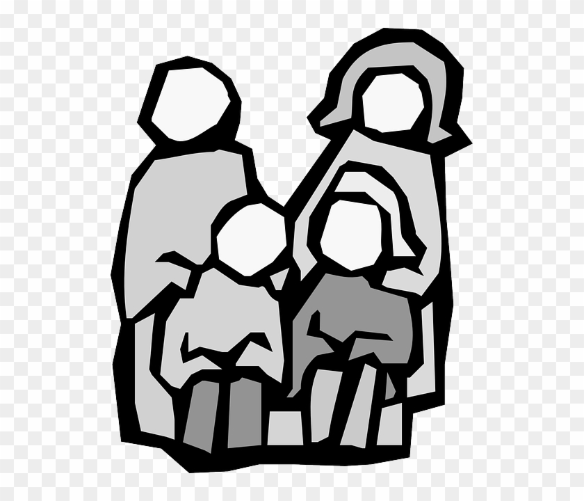 Father Family, Children, Mother, Father - Sad Family Png #807868