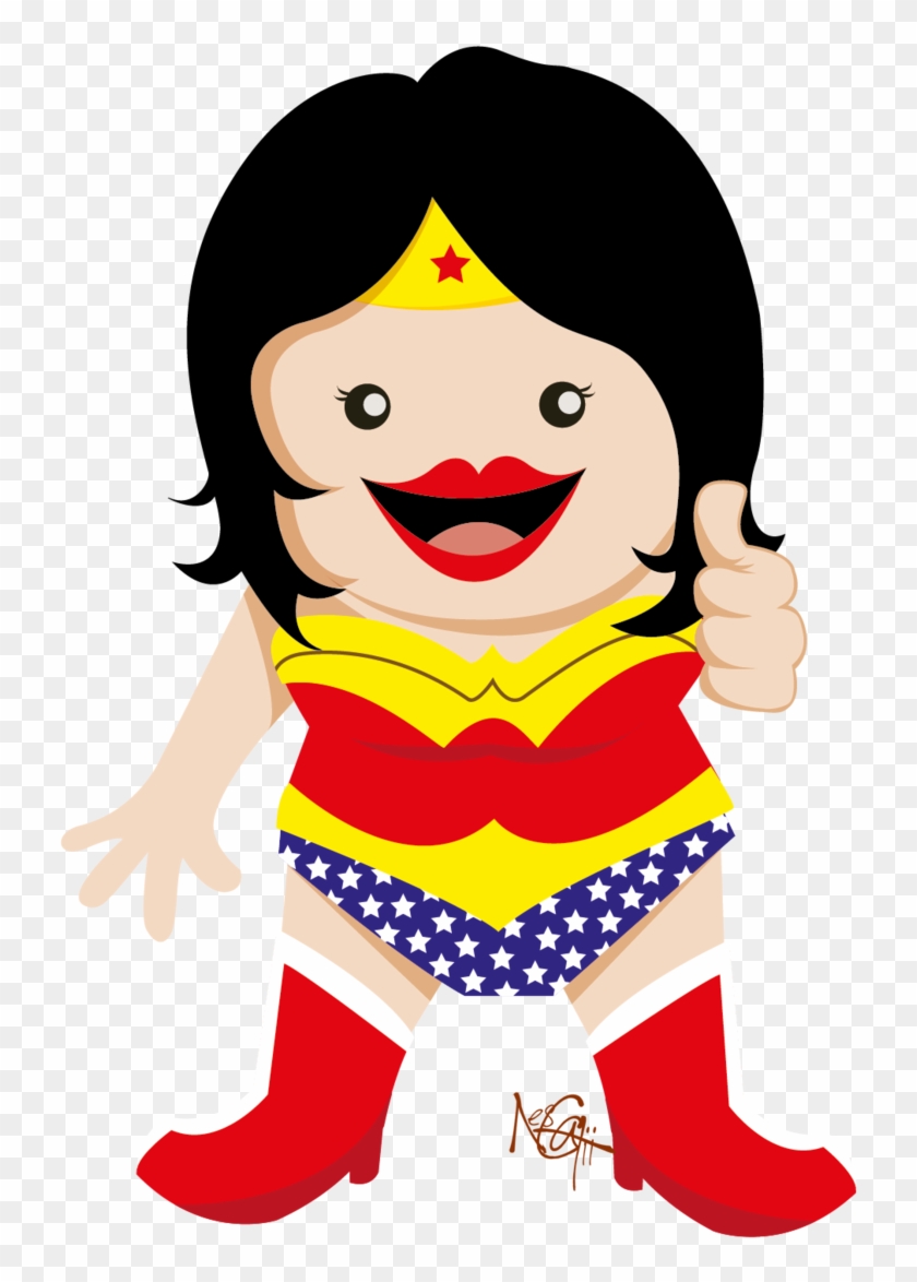 Wonder Woman Chubby By Nescatii - Cartoon #807966