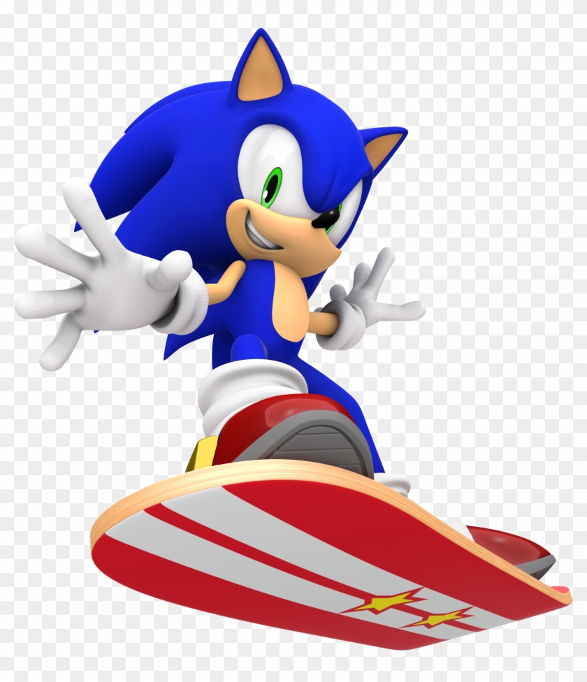 Sonic Board By Tomothys On Deviantart - Sonic On A Snowboard #807976