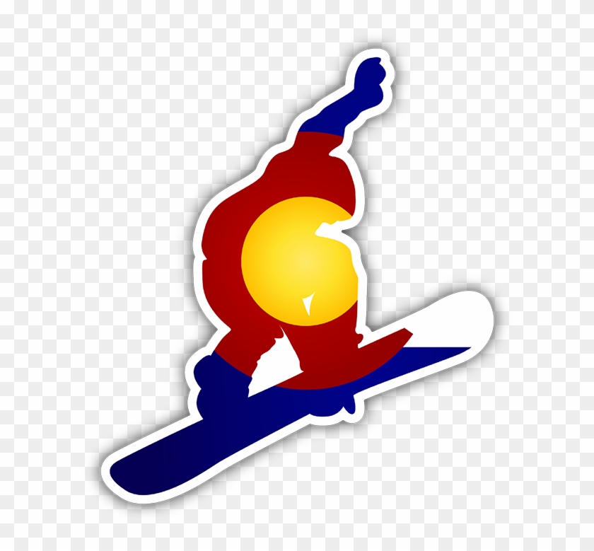 Colorado Snowboarder Bumper Sticker - Colorado Snowboarder Bumper Sticker #807982