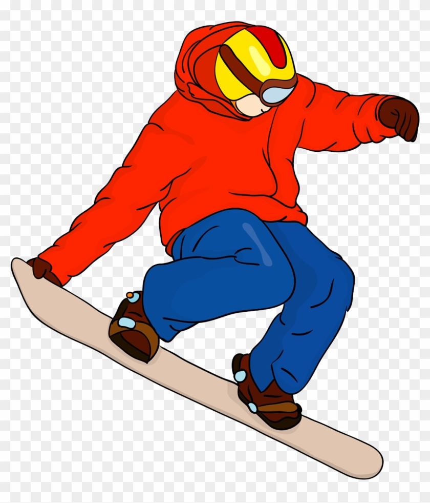 Snowboarding Cartoon Skiing - Snowboarding Cartoon Skiing #807989
