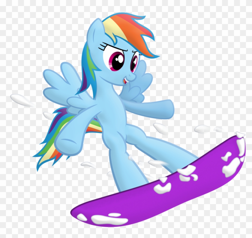 Rainbow Dash Snowboarding By Frogem Rainbow Dash Snowboarding - Rainbow Dash Snowboarding #808007