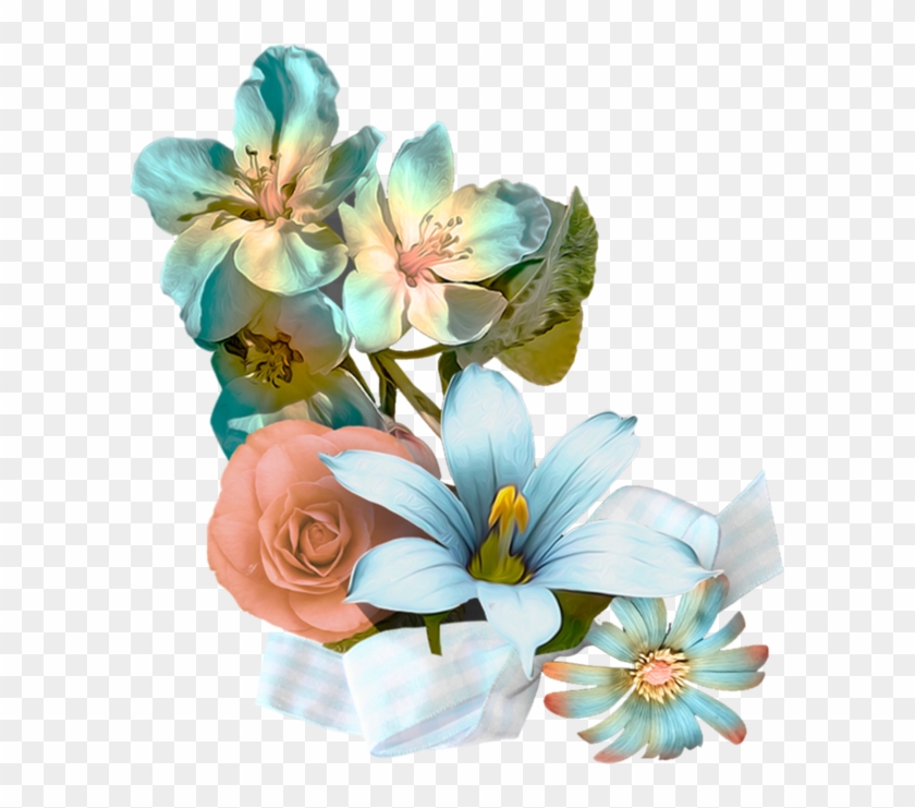 Pin Turquoise Flower Clip Art - Tube Excellent Lundi #808064