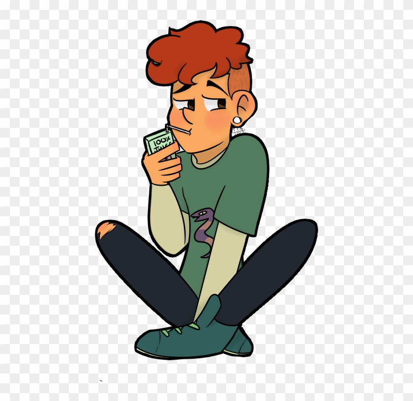 Local Sad Boy Drinks Some Juice By Theinsanebeauty - Sad Boy Cartoon Png #808095