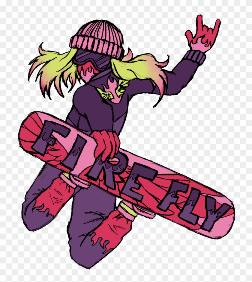 Fire Fly The Snowboarding Champ By Zephyr-aryn - Cartoon #808115