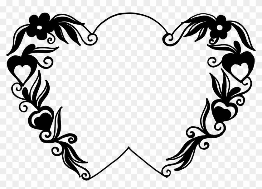 Free Download - Heart Photo Frames Black And White #808247