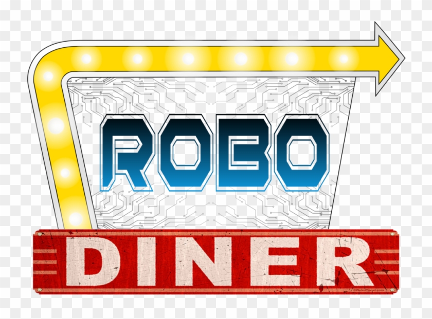 Pin Diner Sign Clipart - Paul's 50's Blechschild Diner Sign #808246