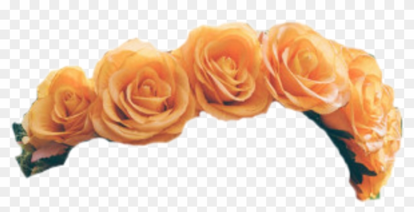 Report Abuse - Orange Flower Crown Transparent #808258